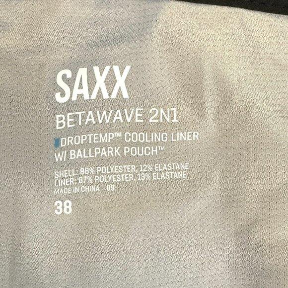 SAXX Shorts Betawave 2N1 Board Swim Multi Stripe Mens Size 38 7" Inseam - Picture 4 of 4
